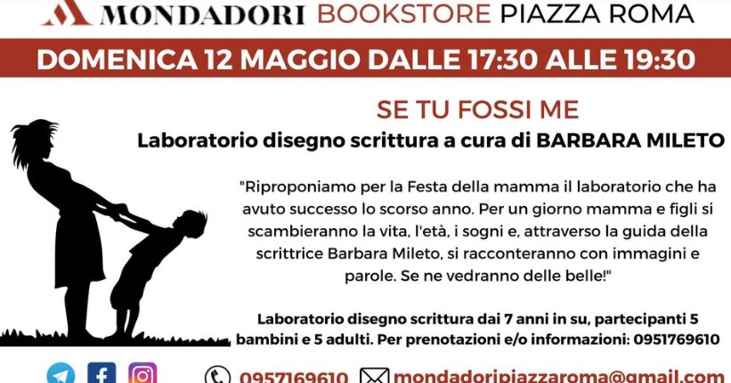 "Se tu fossi me" laboratorio madre-figlio a cura di Barbara Mileto